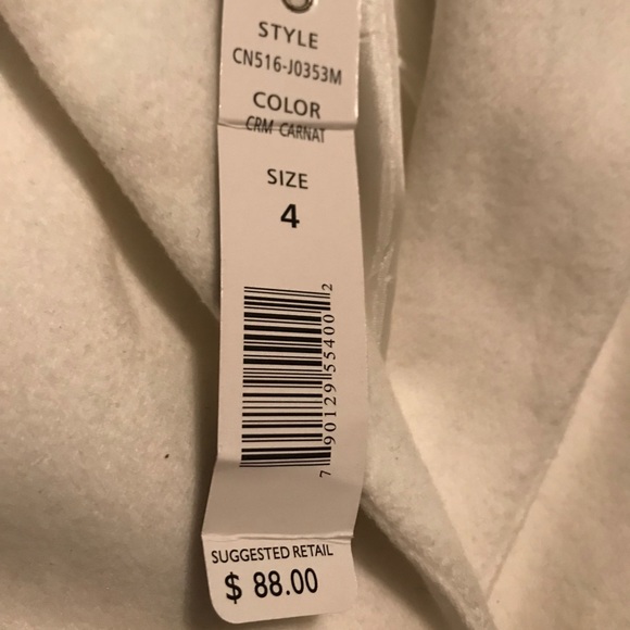 Zoe D Cream Blazer New With Tags Size 4 - Picture 3 of 3